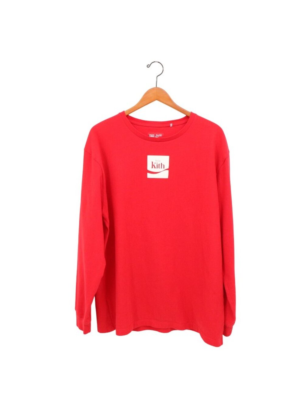 Kith x Coca-Cola Red Long Sleeve Soft Cotton Pullover Tee XXL